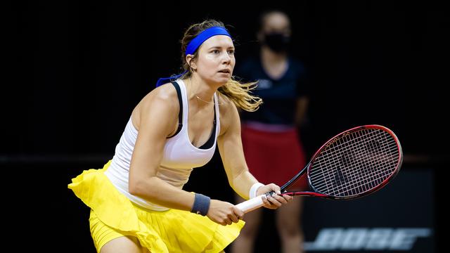 Stefanie Voegele sera la 3e Suissesse en lice à Roland-Garros. [Rob Prange]