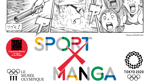 L'affiche du l'exposition "Sport X Manga". [www.olympic.org - Le Musée Olympique]