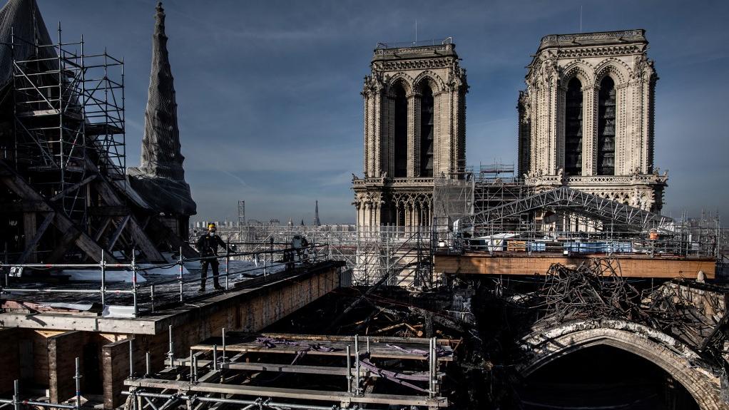 La reconstruction de Notre-Dame de Paris pourra commencer en 2022. [AFP - Martin Bureau]