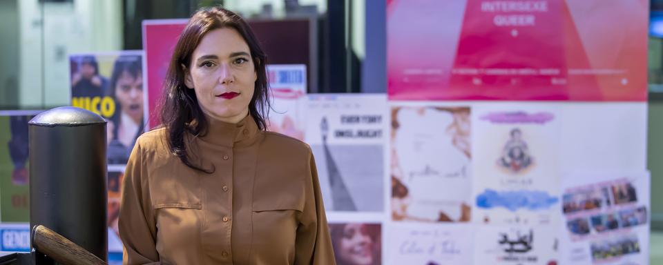 la nouvelle directrice artistique et générale du Geneva International Film Festival Anaïs Emery décrit les objectifs de Pop TV. [Keystone - Martial Trezzini]