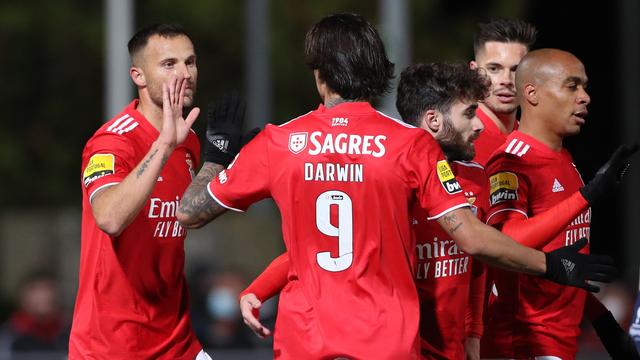 Haris Seferovic a marqué 2 buts. Pour rien... (à part peut-être pour sa confiance). [AP - Antonio Cotrim]