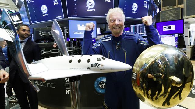 Richard Branson, le fondateur de Virgin Galactic, en Octobre 2018. [EPA/Keystone - Justin Lane]