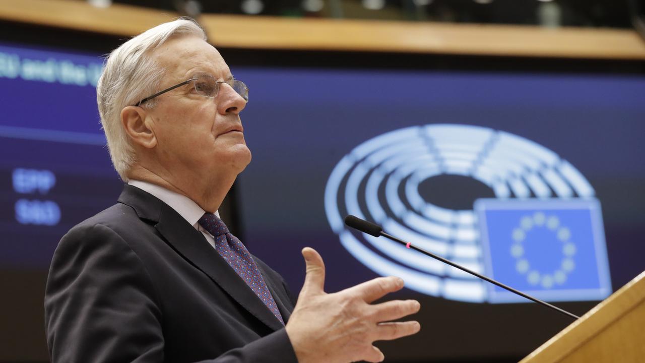 Michel Barnier, ancien négociateur de l'UE en charge du Brexit. [Keystone/AP - Olivier Hoslet]
