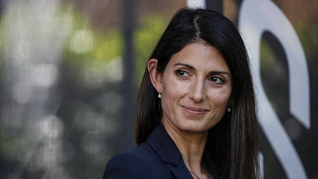 La maire de Rome: Virginia Raggi. [Keystone - Fabio Frustaci]