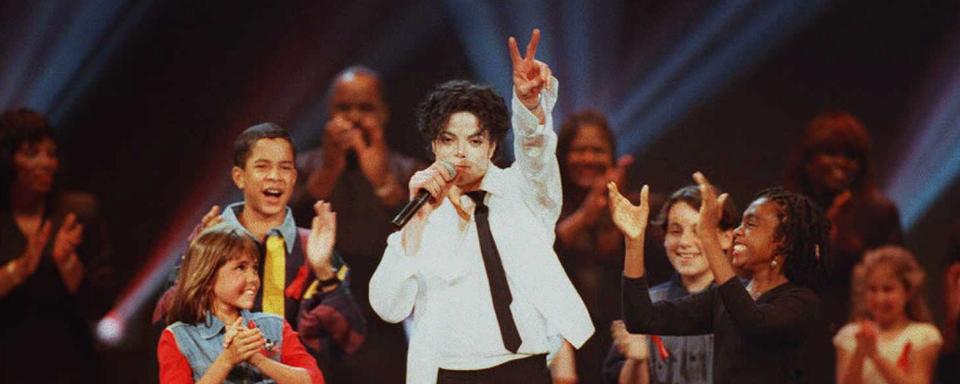 Michael Jackson en 1995 lors des MTV Video Music Awards à New York. [AFP]