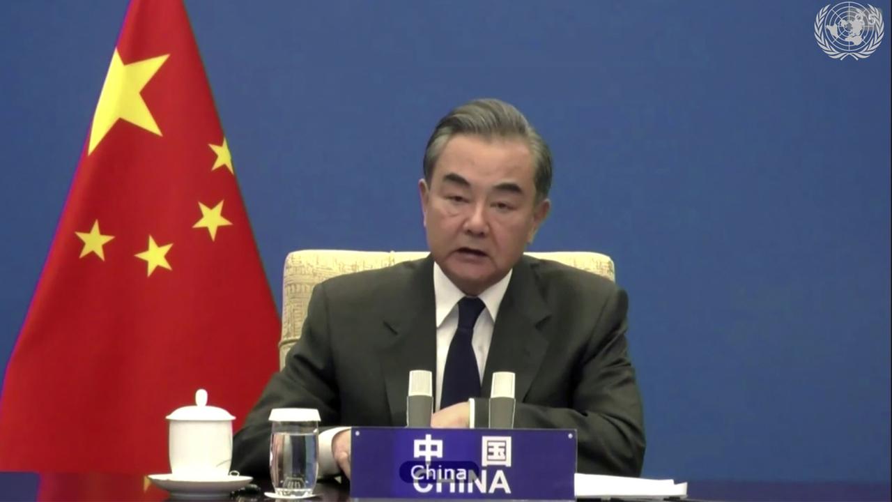 Le ministre chinois des affaires étrangères Wang Yi. [Keystone/AP - UNTV]