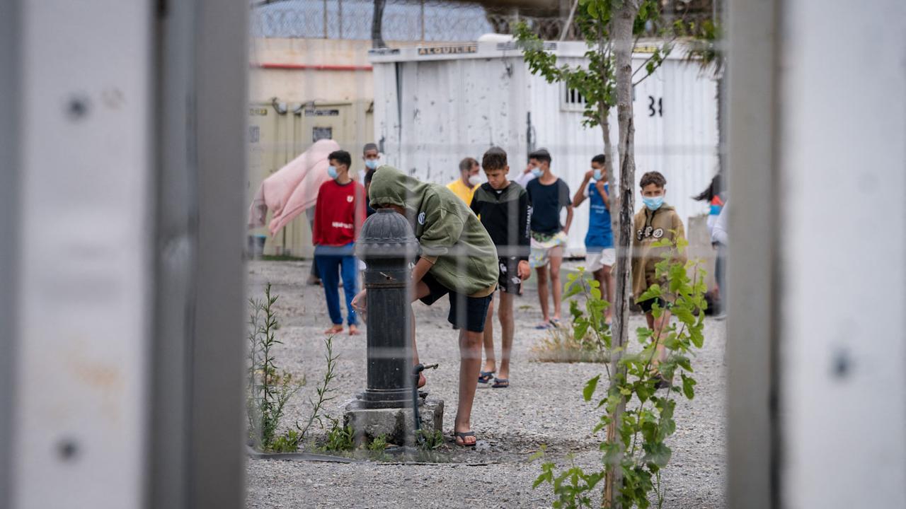 Des centaines de mineurs figuraient parmi les migrants arrivés en masse à mi-mai sur Ceuta. [Anadolu Agency/AFP - Diego Radames]