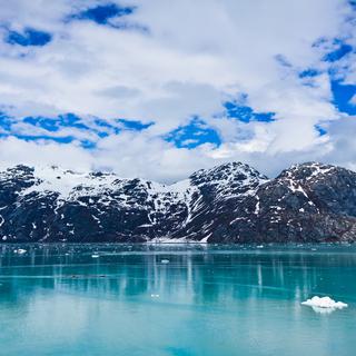 Glacier Bay in Mountains in Alaska, États Unis. [depositphotos - matfron]