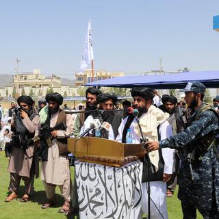 Le gouverneur taliban de la province de Kandahar, Haji Mohammad Yousaf, photographié le 1er septembre 2021. [Keystone - EPA/Stringer]
