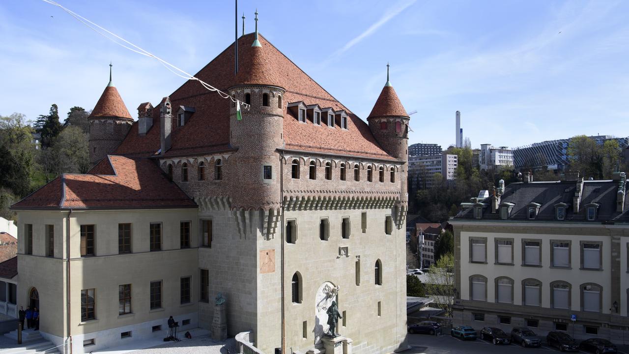 Le Château Saint-Maire à Lausanne, siège du gouvernement vaudois. [Keystone - Laurent Gillieron]