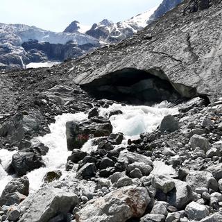 Glacier Mont-Minet. [RTS - Christine Magro]