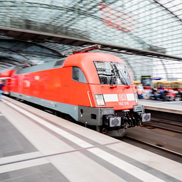 Le personnel de la Deutsche Bahn est en grève. [Keystone - Christoph Soeder]