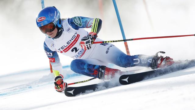 Leader de la 1ère manche du géant, Mikaela Shiffrin est en course pour un doublé à Jasna [Gabriele Facciotti]