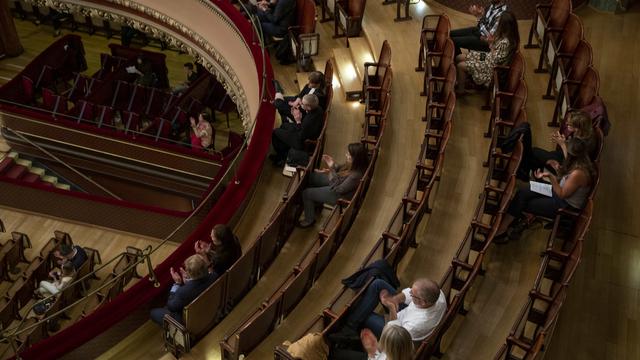 Le tout premier concert test dans le canton de Genève a été organisé au Victoria Hall. [Keystone - Salvatore Di Nolfi]