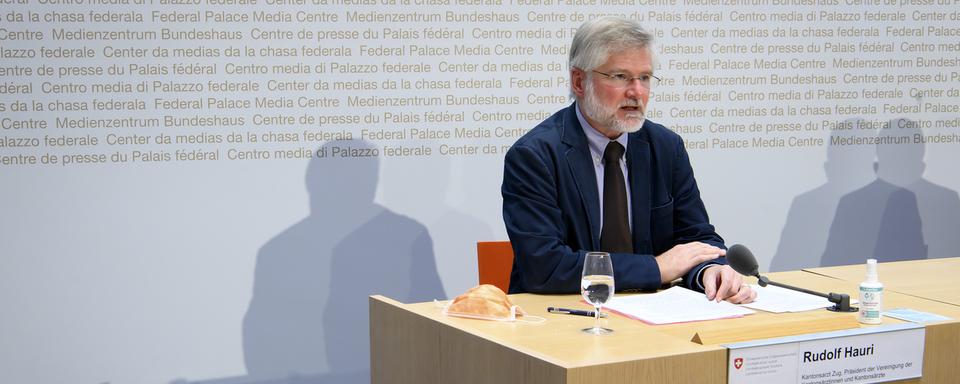 Rudolf Hauri, président de l'Association des médecins cantonaux de Suisse. [KEYSTONE - ANTHONY ANEX]