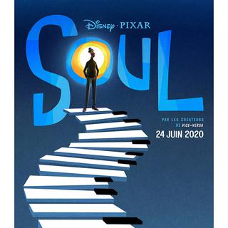 L'affiche de "Soul" (2020). Le film a été produit par les Pixar Animation Studios et distribué par Walt Disney Pictures. [AFP - © Walt Disney Pictures - Pixar Animation Studios / Collection ChristopheL]