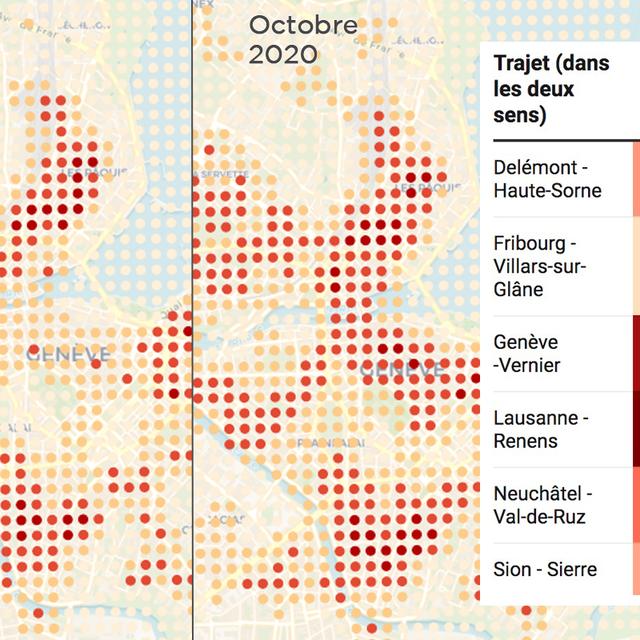 L'occupation des villes et les déplacements, de retour à la normale en octobre