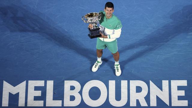 Tenant du titre à Melbourne, Djokovic risque de ne pas pouvoir disputer le prochain Open d'Australie. [Hamish Blair]