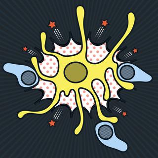 Représentation d’une cellule dendritique (en jaune) qui active des lymphocytes T (en bleu).
Mikaël Pittet
Unige [Unige - Mikaël Pittet]