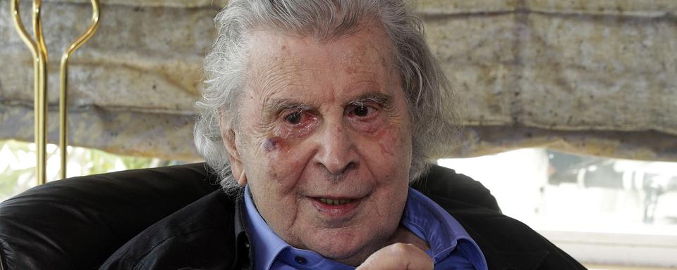 Le compositeur et résistant grece Mikis Theodorakis. Ici en 2015. [AFP - Orestis Panagiotou]