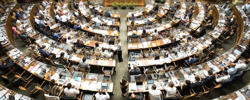 La salle du Conseil national. [Keystone - Alessandro della Valle]