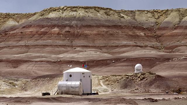Une base américaine qui simule la vie sur mars dans l'Uthah. [AP Photo/Keystone - Douglas C. Pizac]
