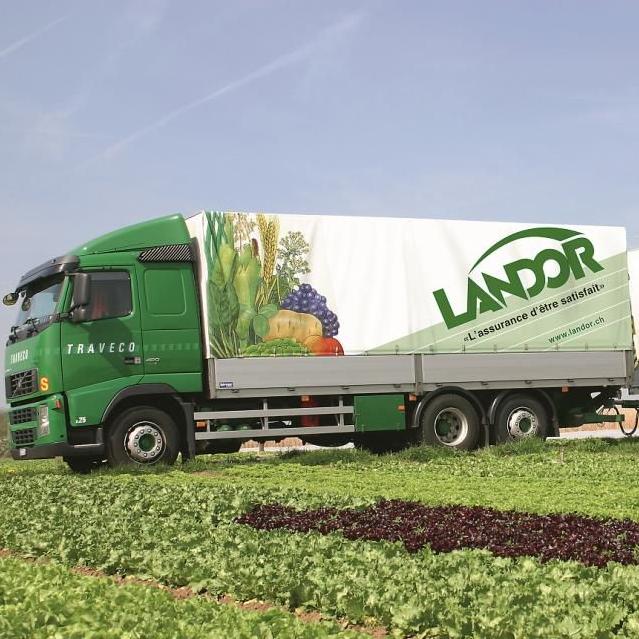 Un camion de Landor, premier fournisseur d'engrais de Suisse. [DR - Landor.ch]
