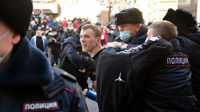 Plusieurs personnes ont été arrêtées lors de la manifestation pro-Navalny qui s'est tenue à Vladivostok. [AFP - PAvel Korolyov]