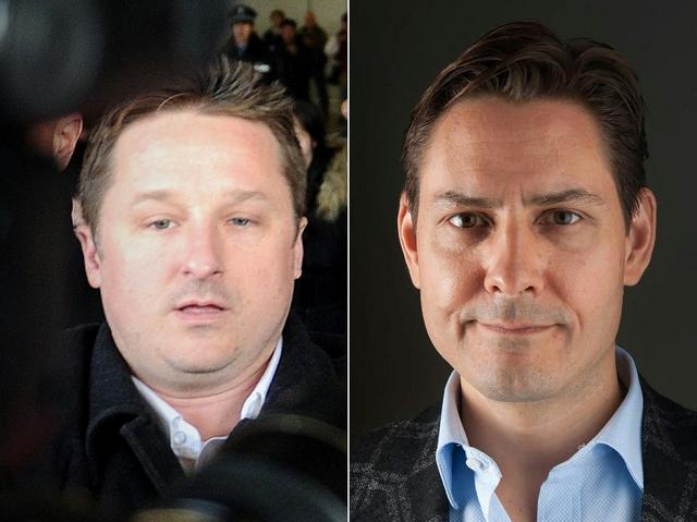 Michael Spavor (à gauche) et Michael Kovrig ont été libérés. [AFP - Julie David de Lossy]