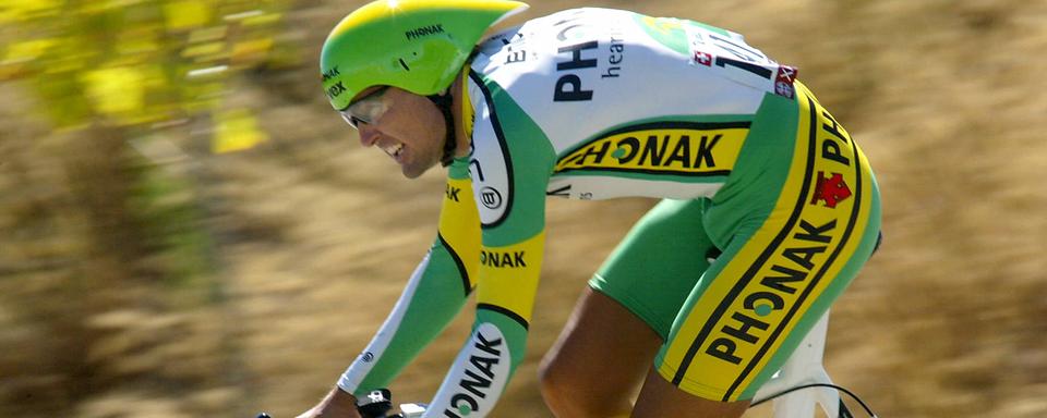 Le cycliste saint-gallois Alex Zülle lors de la 58e édition du Tour d'Espagne. [Franck FIFE / AFP]