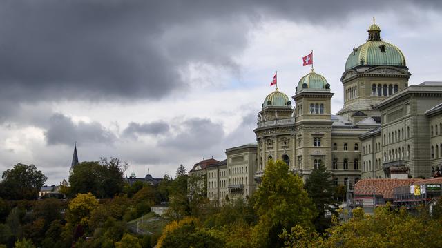 Le Palais fédéral à Berne. [Keystone - Anthony Anex]