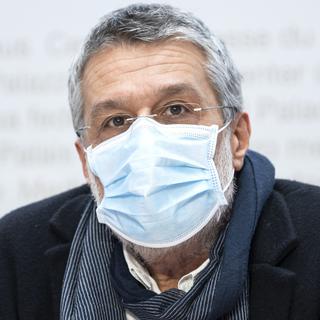 Karim Boubaker, président de la Commission des médecins cantonaux romands, le mardi 9 février 2021, à Berne. [KEYSTONE - Peter Schneider]