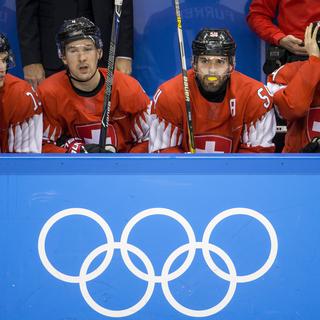 Comme à Pyeongchang en 2018, l'équipe de Suisse de hockey sur glace devra composer sans ses joueurs de NHL aux JO de Pékin. [Alexandra Wey]