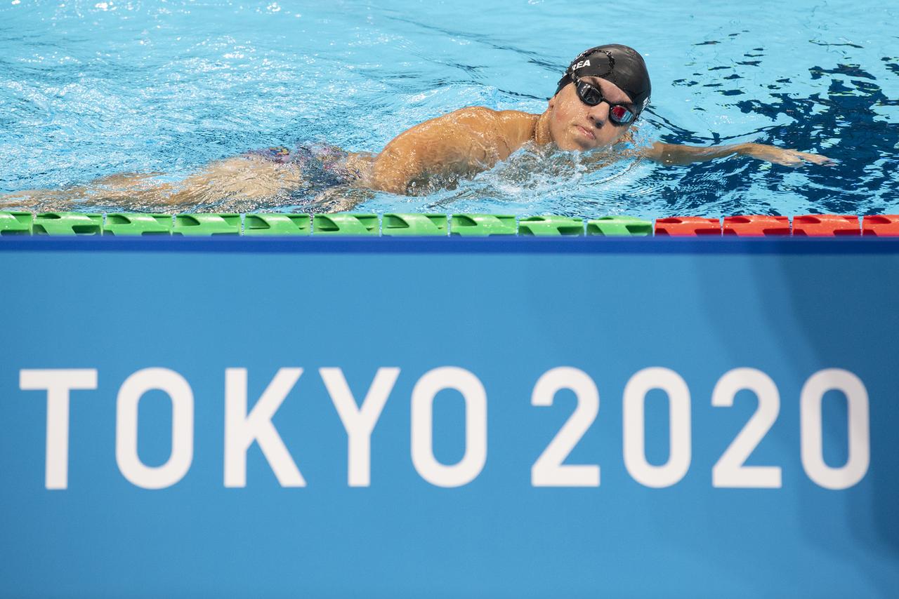 McCrea a disputé jeudi à Tokyo le 200m 4 nages. Il a terminé 15e sur 17 engagés lors des séries. Il va encore prendre part aux courses du 100m libre, 400m libre et 100m brasse. [KEYSTONE - Ennio Leanza]