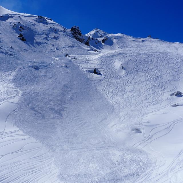 L'avalanche a eu lieu dans le secteur du Greppon Blanc, à Hérémence. [Police cantonale valaisanne]