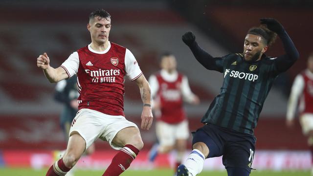 Granit Xhaka (à cause), ni à l'abri des critiques ni des tacles. [AP - Julian Finney]