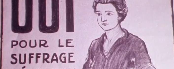 Affiche en faveur du suffrage féminin en Suisse