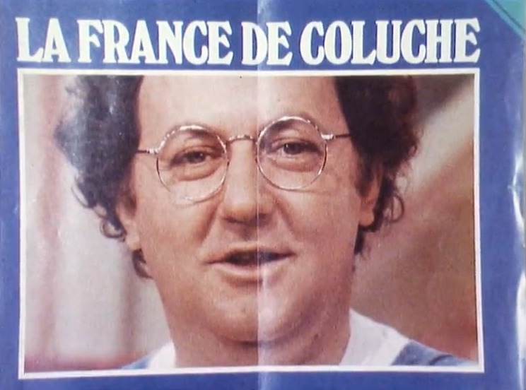 Coluche, candidat à l'élection présidentielle française. [RTS]