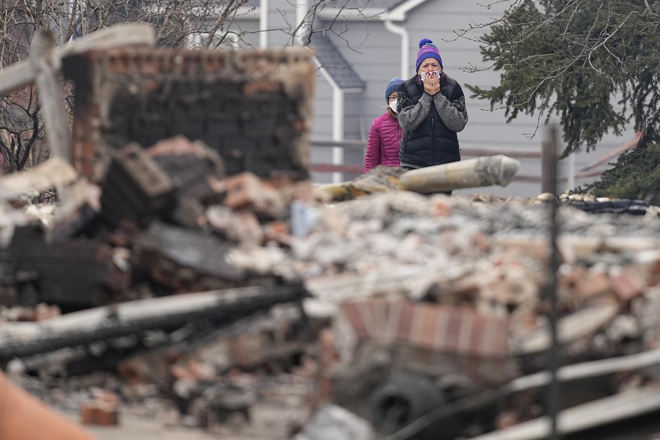 Les destructions sont grandes à Louisville, dans le Colorado, le 31 décembre 2021. [Keystone/AP Photo - Jack Dempsey]