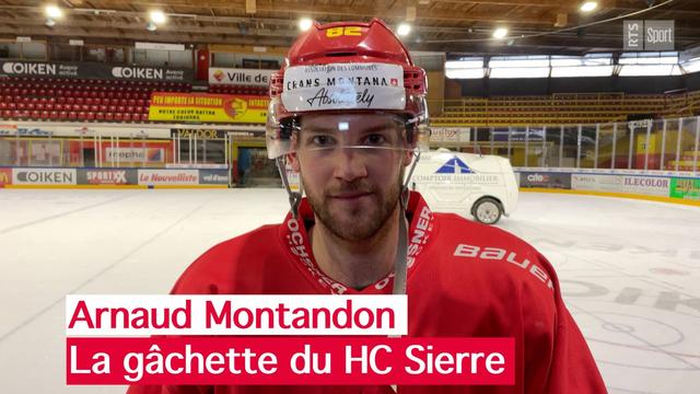 Arnaud Montandon, attaquant du HC Sierre [Miguel Bao]