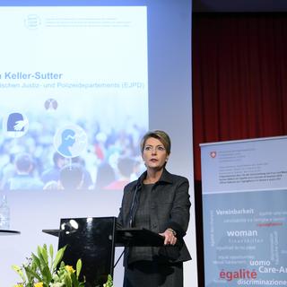 Karin Keller-Sutter le 2 novembre 2021. [Keystone - Anthony Anex]