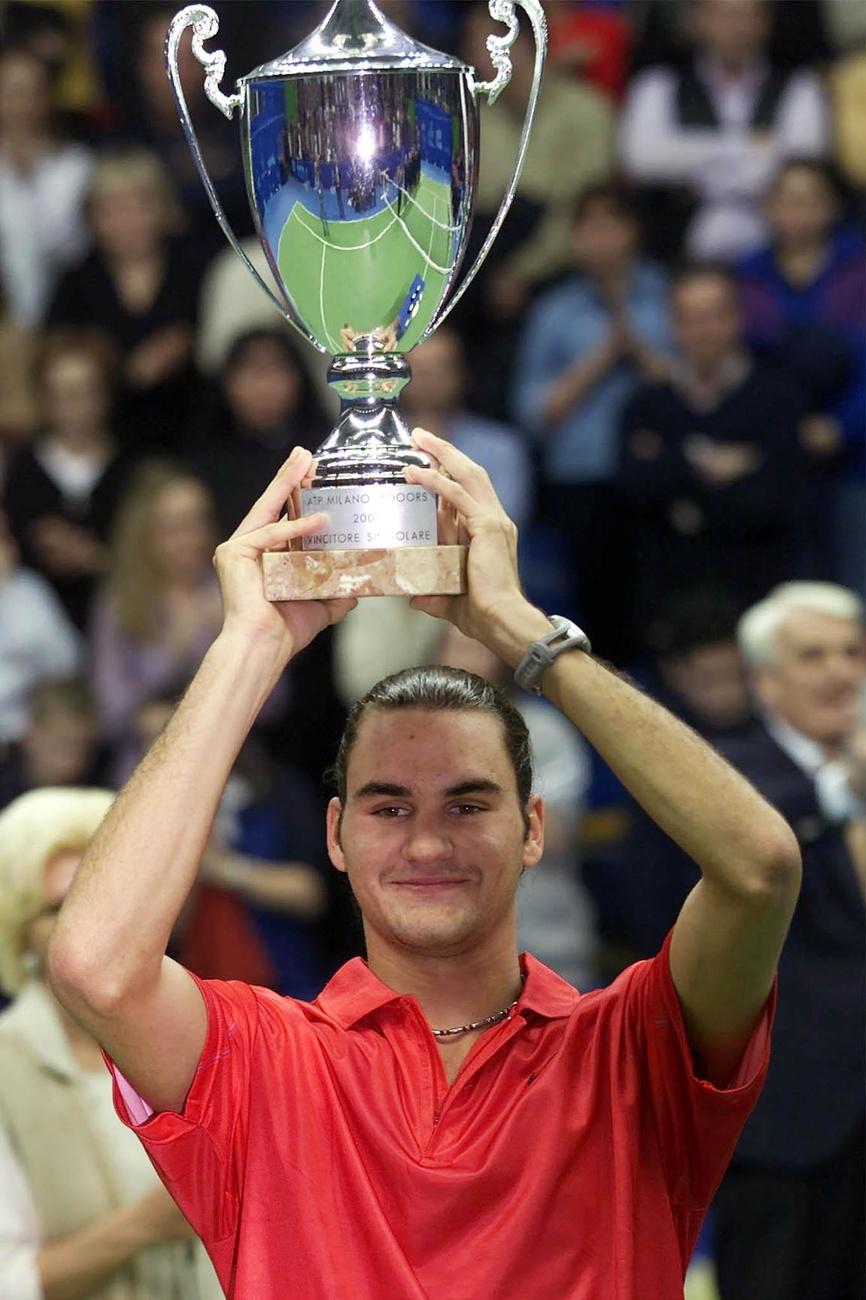 Roger Federer: à Milan, un 1er trophée ATP. Qui en appellera d'autres... [Keystone - DAL ZENNARO]