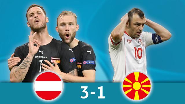 Autriche - Macédoine du Nord (3-1): les meilleurs instants de la victoire autrichienne