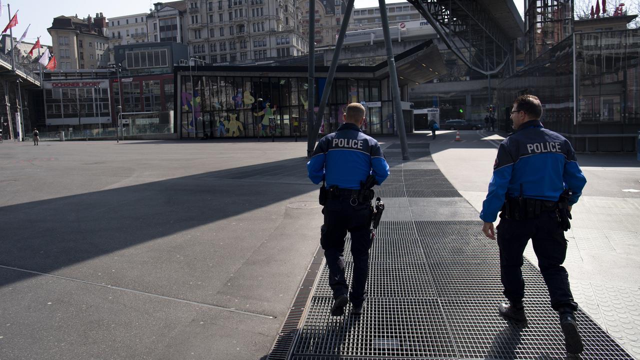 La police de Lausanne crée une unité pour les victimes de violence (image d'illustration). [Keystone - Laurent Gillieron]
