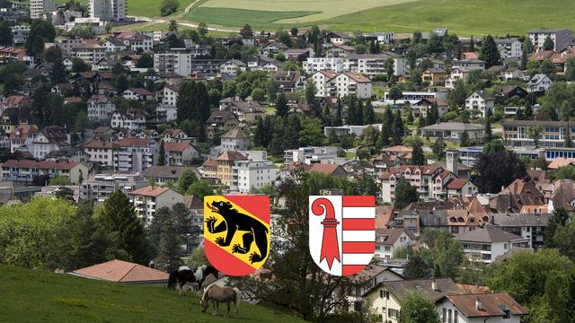 Berne ou le Jura, la ville de Moutier se choisit un canton ce dimanche [Keystone - Jean-Christophe Bott]