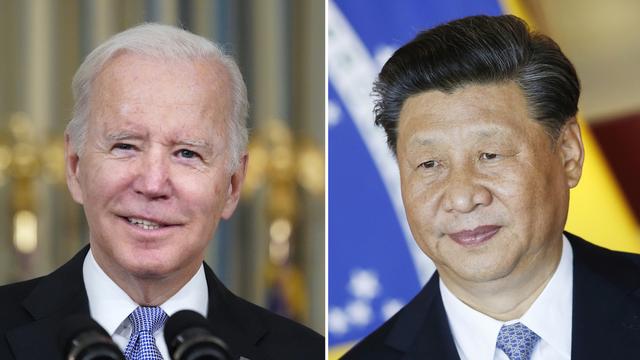 Joe Biden et Xi Jinping. [AP Photo/Keystone - Eraldo Peres et Alex Brandon]