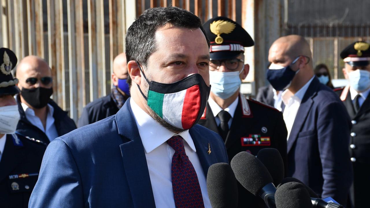 L'ex-ministre de l'Intérieur italien Matteo Salvini sera jugé pour avoir bloqué des migrants en mer. [EPA/Orietta Scardino]