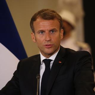 La communauté internationale ne doit pas "baisser la garde" face à la menace toujours
représentée par le groupe djihadiste Etat islamique (EI), a déclaré le 28 août Emmanuel Macron lors d'un déplacement à Bagdad. [Keystone - EPA/AHMED JALIL]