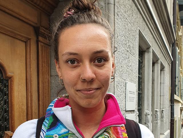 La co-présidente des Jeunes Verts vaudois Cynthia Illi. [RTS - Malika Scialom]