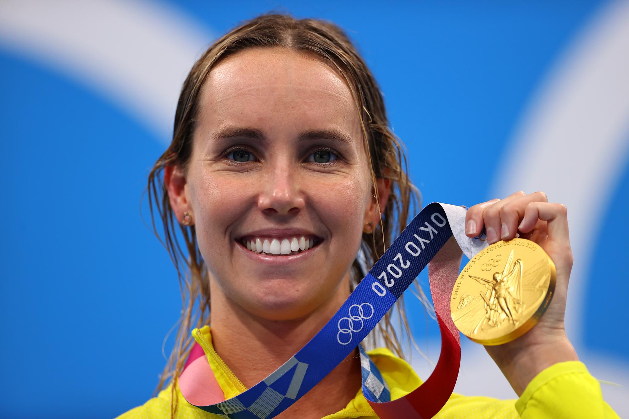 Grâce à ses titres en 50m nage libre et relais 4x100m 4 nages, Emma McKeon devient la femme la plus médaillée en une seule édition des JO. [REUTERS - Marko Djurica]